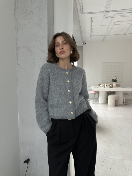 Кардиган с кантом