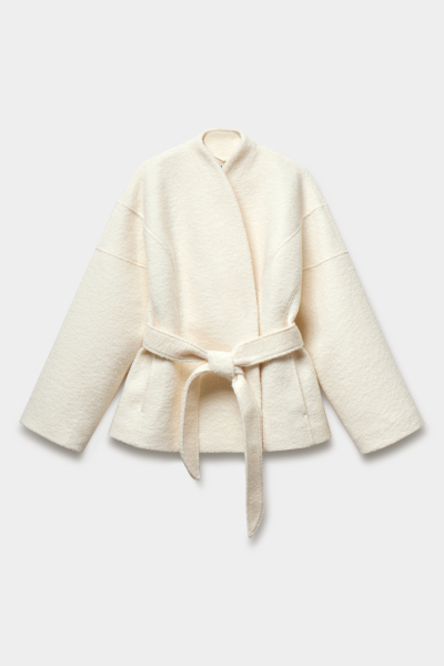 Пальто укороченное приталенного силуэта REFERT, цвет: молочный, 01-3812/1-2511 купить онлайн