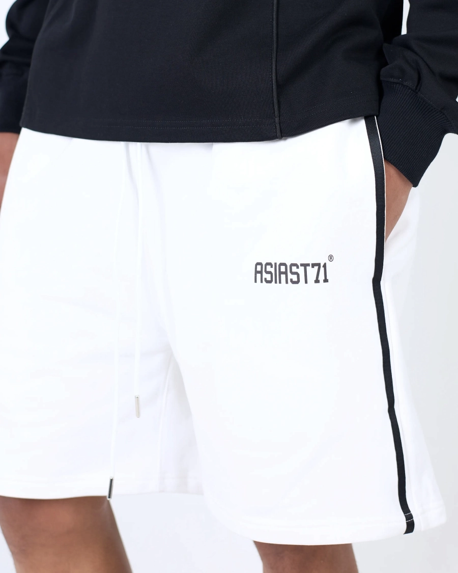 Шорты с лампасами 500GR ASIA ST 71, цвет: белый, Ast71.shorts-stripes-wh купить онлайн