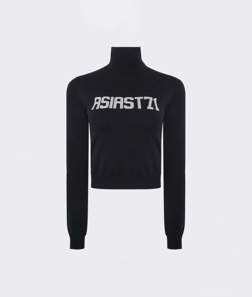 Водолазка эластичной вязки ASIA ST 71, цвет: Черный, Ast71.necktrtl-nylon-bl купить онлайн