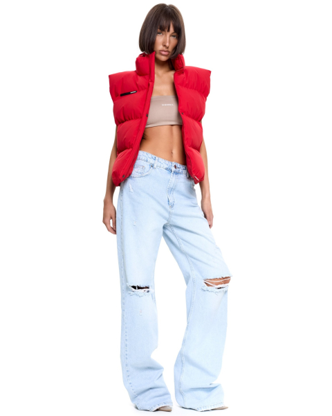 Жилет базовый мини Suborbia, цвет: красный, 006905 купить онлайн