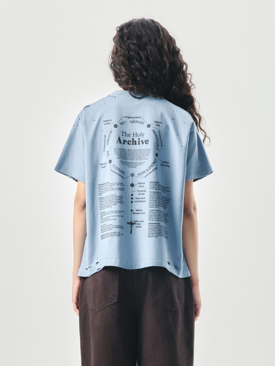 Футболка Священный архив NAIPACHE, цвет: синий, 2611005200 купить онлайн