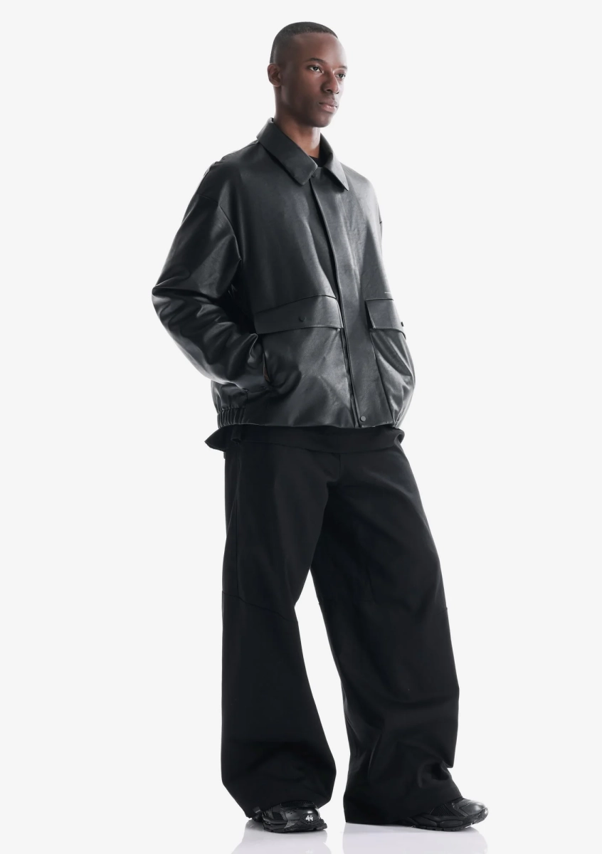 Куртка из экокожи KRAKATAU, цвет: Черный, Qm566-1 купить онлайн