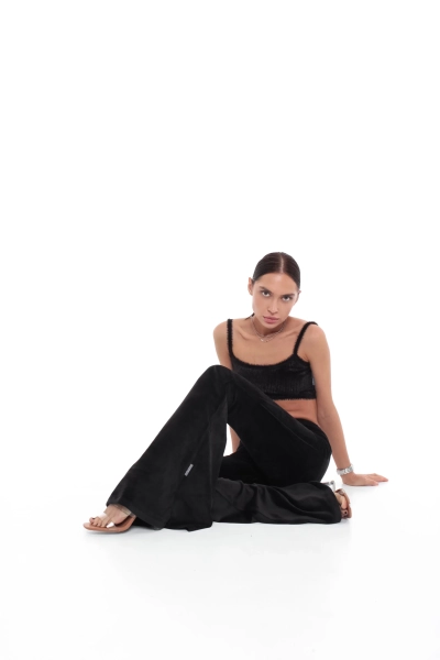 Брюки Velour клеш GARCHIT, цвет: Черный GARVelBrKleshBlk |новая коллекция купить онлайн