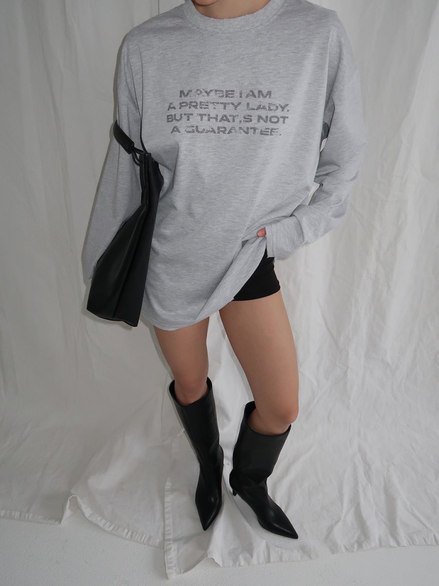 Лонгслив "Возможно" MIARTLAND, цвет: меланж, НФ-00000883 купить онлайн