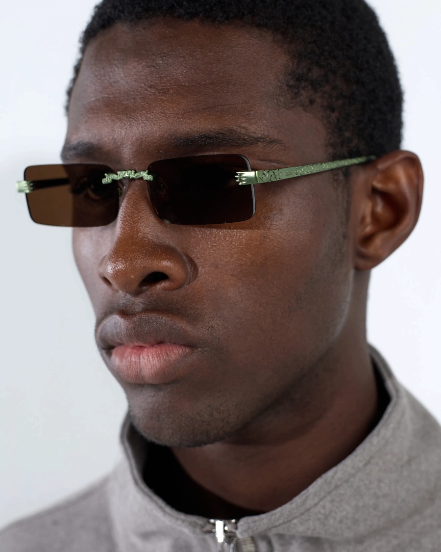 Очки солнцезащитные ASIA ST 71, цвет: зеленый/кофе Ast71.glasses-shizi-green/coffee | новая мужская коллекция купить онлайн