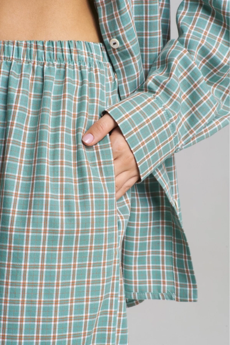 Костюм Summer в клетку Turquoise Erist store, цвет: бирюзовый НФ-00002464 |новая коллекция купить онлайн