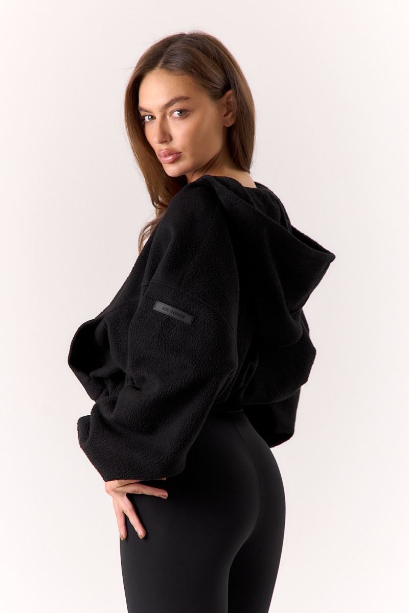 Худи zip curly ELASTIC, цвет: Черный,  со скидкой купить онлайн