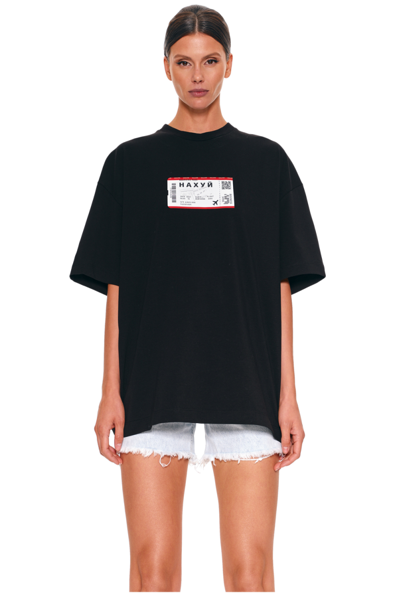 Футболка оверсайз с принтом