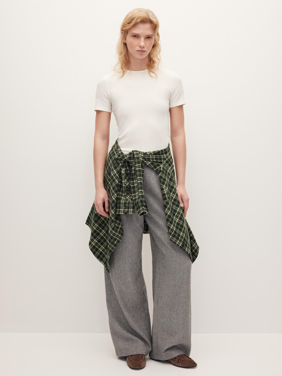 Футболка Slim из шерсти мериноса Chaika, цвет: молочный, AW25TS02-01 купить онлайн