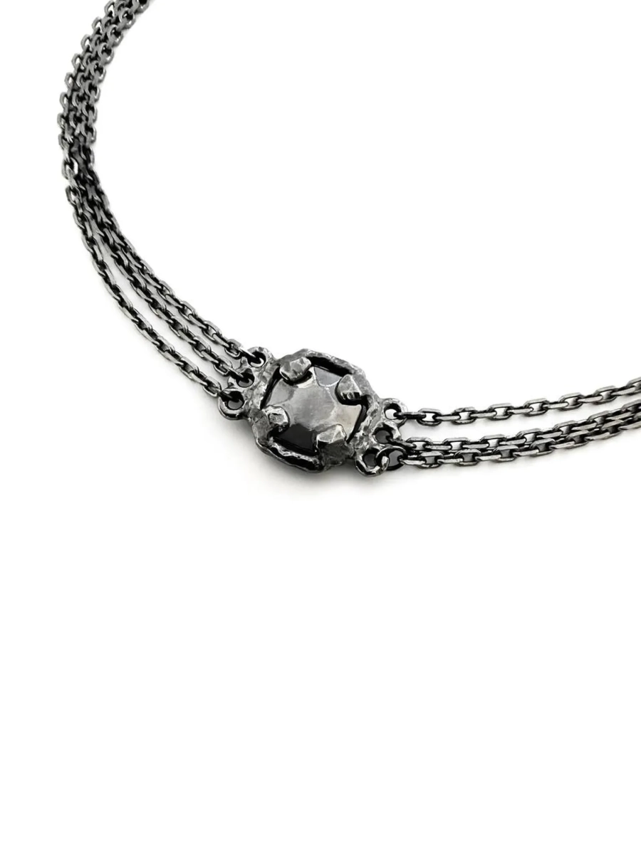 Серебряное колье-чокер «Королева драмы» black SBLESKOM, цвет: серебро, 92200 купить онлайн