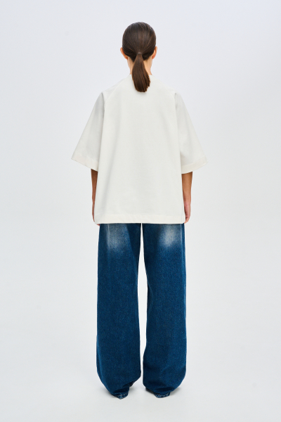 Футболка с рукавом реглан FW 24/25 Label .B, цвет: WHITE, Tp.04.3.5536WH со скидкой купить онлайн
