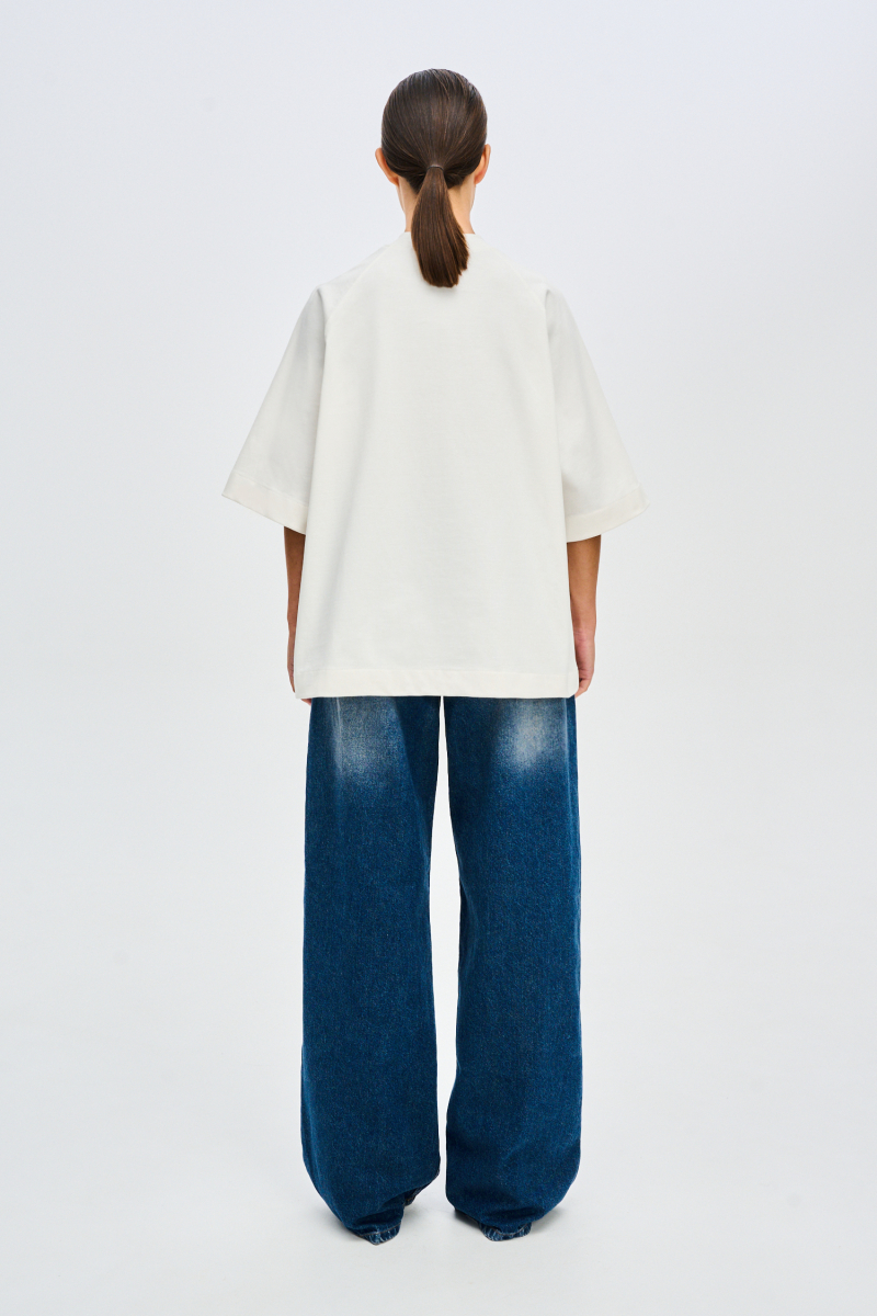 Футболка с рукавом реглан FW 24/25 Label .B, цвет: WHITE, Tp.04.3.5536WH со скидкой купить онлайн