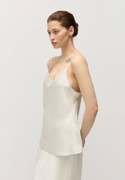 Топ на тонких бретелях AROUND, цвет: жемчужный, 269_62VPE02 купить онлайн