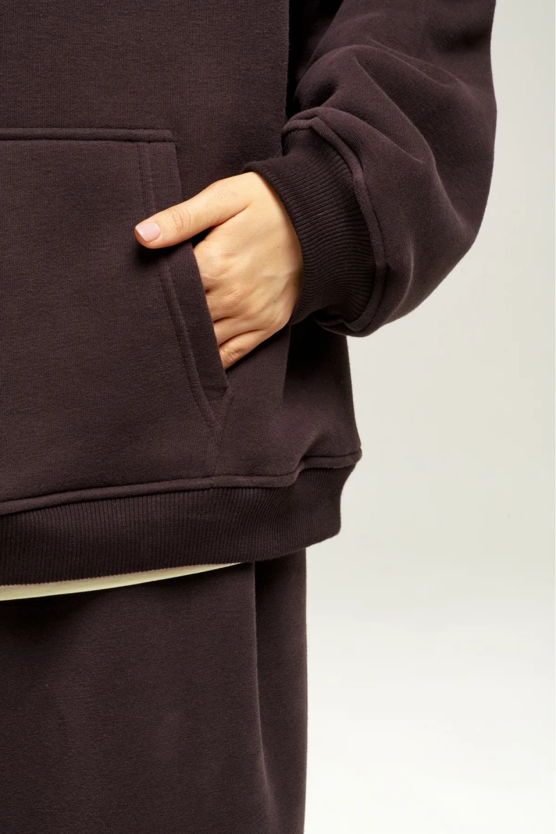 Худи с начесом Brown Erist store, цвет: коричневый, НФ-00003015 купить онлайн