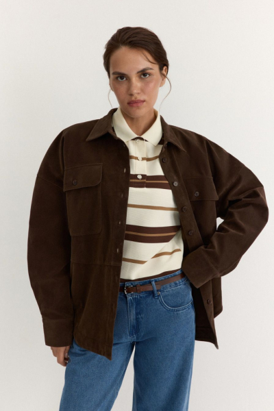 Рубашка из экозамши