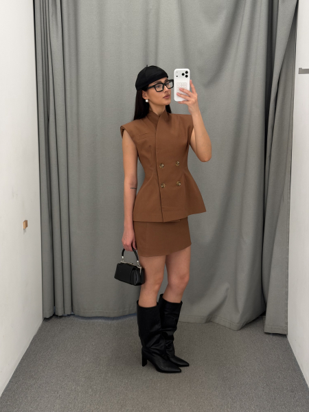 Юбка "Стефани" Label .B, цвет: светло коричневый,  купить онлайн