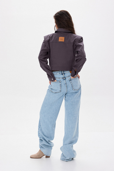 Куртка с акцентными плечами ABDA, цвет: грей, 812410803608 купить онлайн