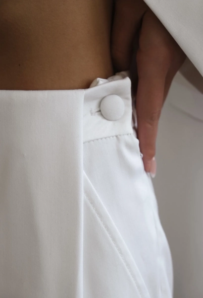 Брюки широкие "Чистота" Мини, цвет: молочный, НФ-00000513 купить онлайн