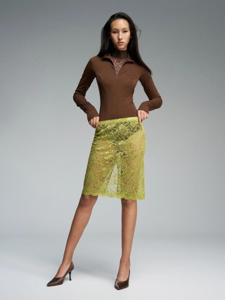 Боди из джерси WALK OF SHAME, цвет: коричневый, BD007/NY2526 купить онлайн