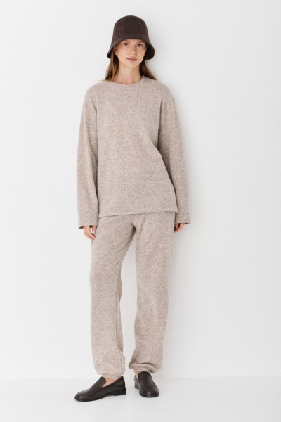 Брюки базовые из смесовой шерсти CL