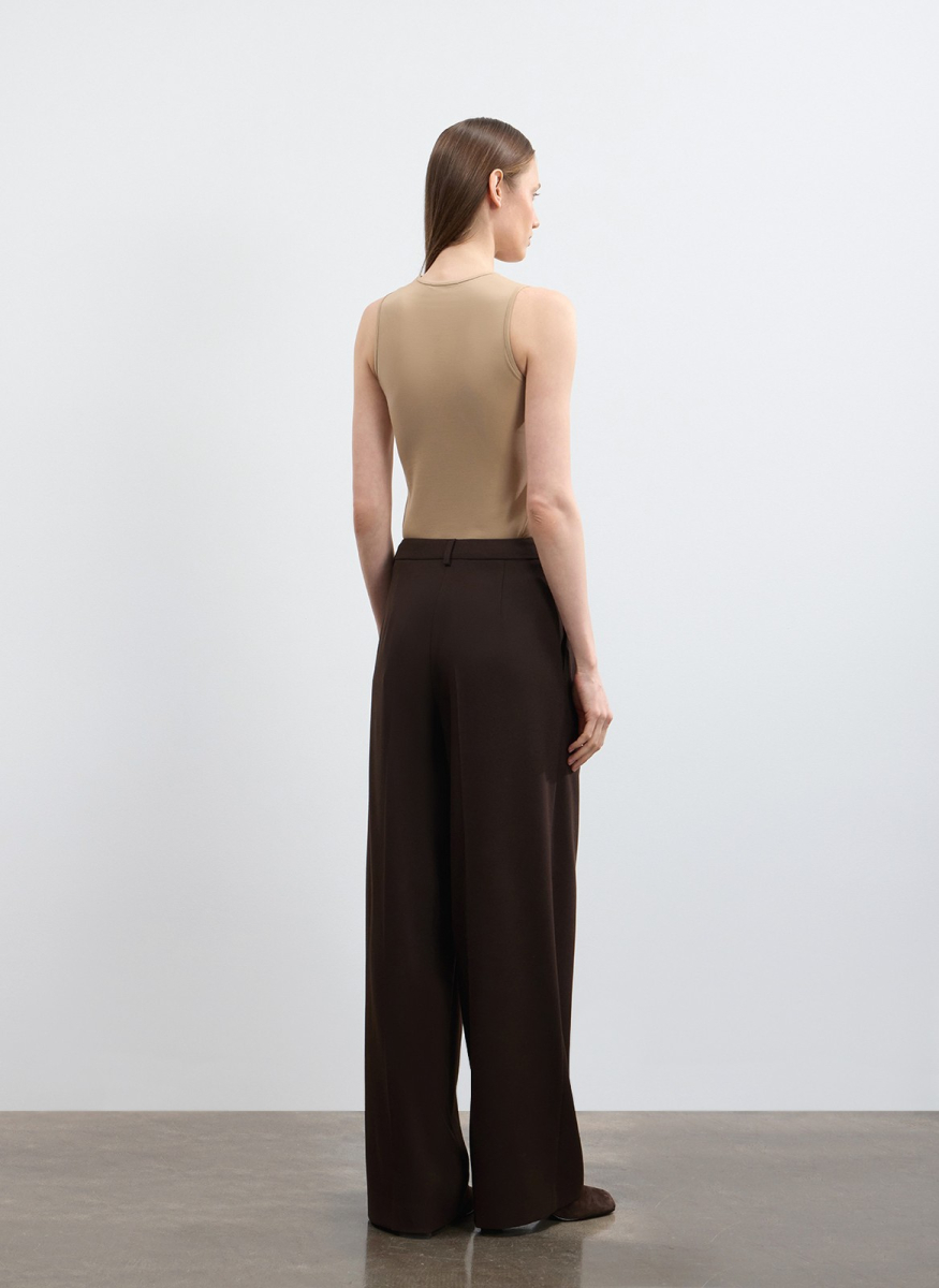 Брюки широкие ALL WE NEED, цвет: коричневый, 2602W1604-19 купить онлайн