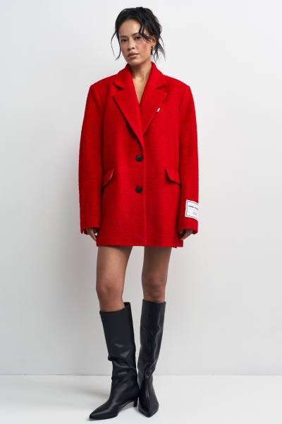 Пальто-жакет Волнующий красный Erist store, цвет: красный, НФ-00003238 купить онлайн