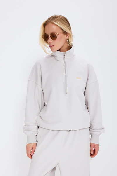 Свитшот из бархатистого хлопка