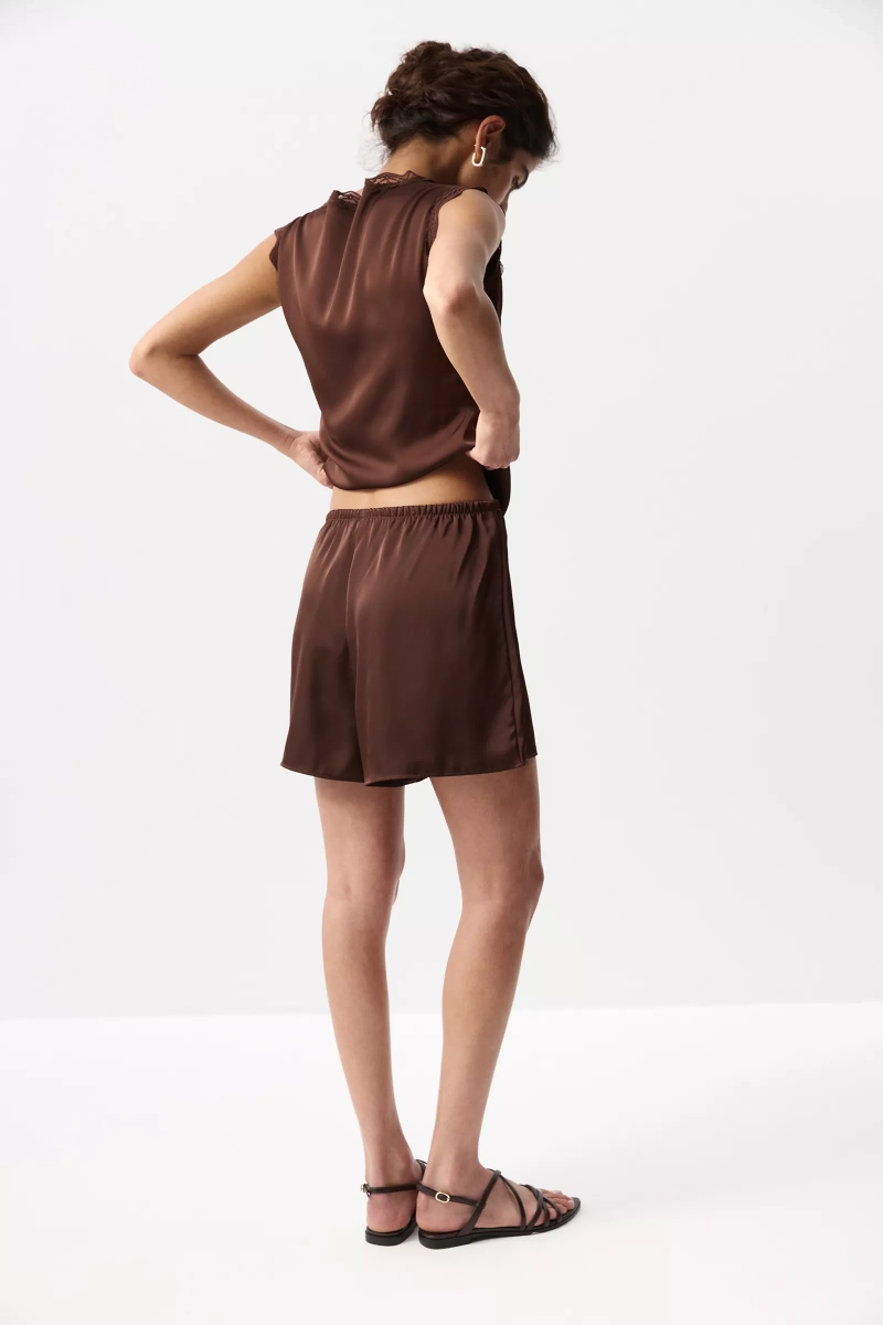 Шорты из сатина Charmstore, цвет: шоколадный, 115-60560-551 купить онлайн