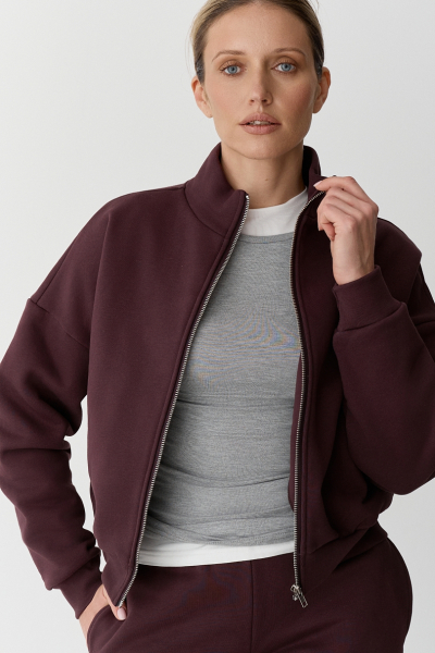 Толстовка на молнии утепленная Ricoco, цвет: Бордовый, 6097/3 купить онлайн