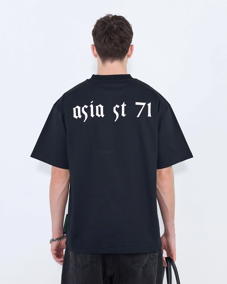 Футболка с принтом ASIA ST 71, цвет: Черный, Ast71.tt-commission-black купить онлайн