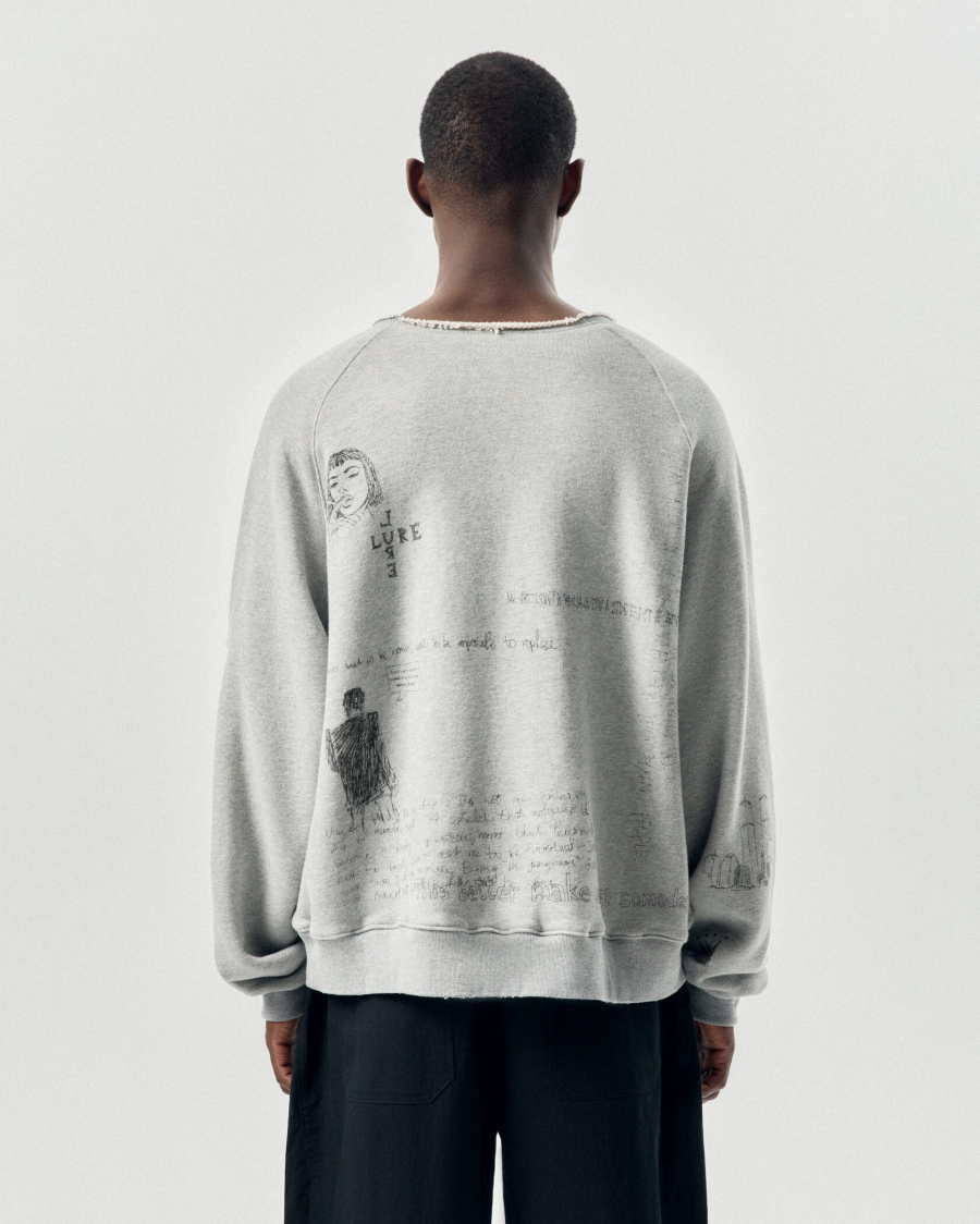 Свитшот Скетч NAIPACHE, цвет: серый, 2613002800 купить онлайн