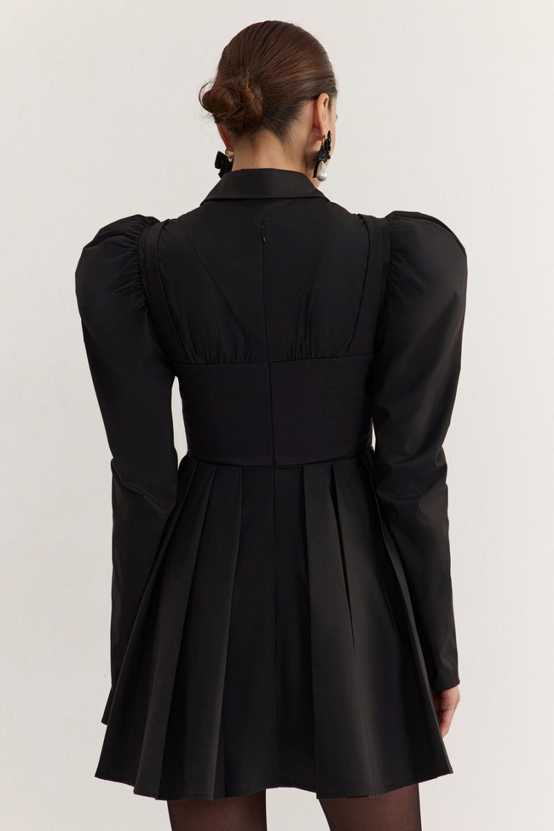 Платье из смесового хлопка TOPTOP, цвет: Черный, TTS.010.18303.900.06107 купить онлайн