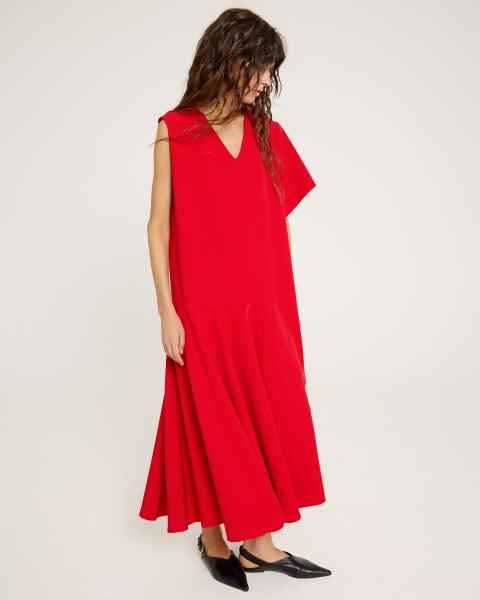 Платье асимметричное RED