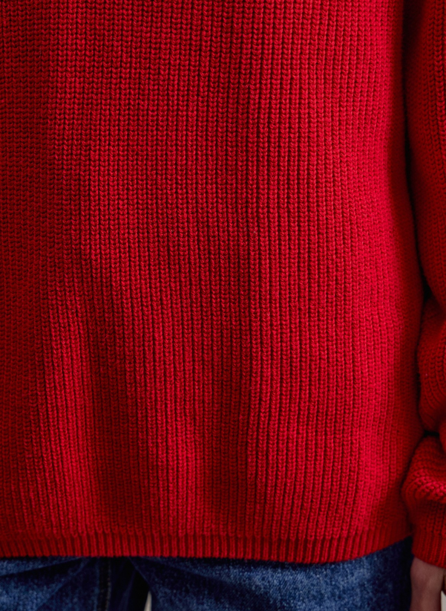 Джемпер с V-образным вырезом ALL WE NEED, цвет: красный, 2603W3545-07 купить онлайн