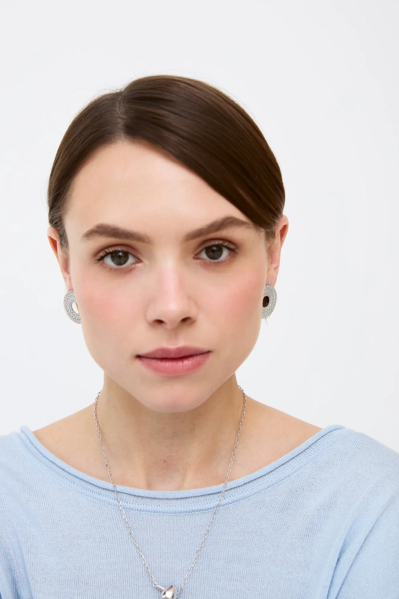 Серебряные серьги «Плетение» SBLESKOM, цвет: Серебряный, 12064 купить онлайн