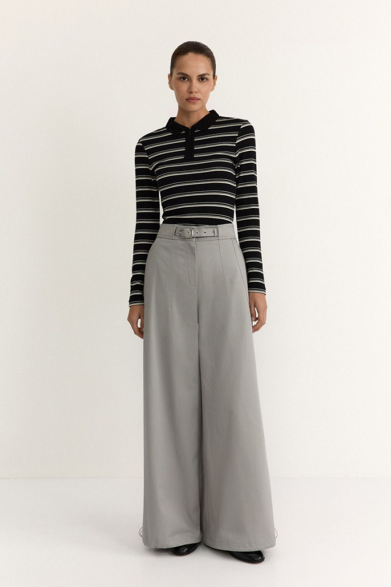 Брюки из 100% хлопка TOPTOP, цвет: серый, TT.032.19310.800 купить онлайн