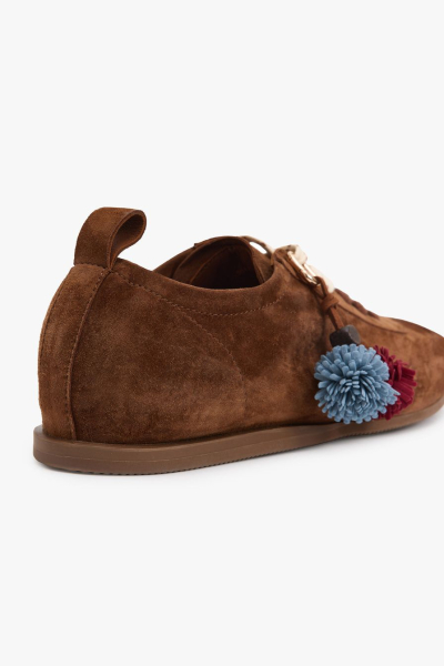 Кеды из натуральной замши Lera Nena, цвет: коричневый LN.501.19465.700 купить онлайн