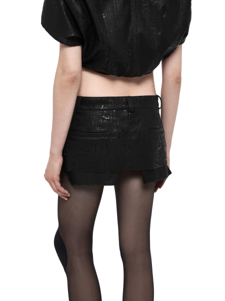 Юбка-баска из денима RUNWAY CAPPAREL.21est, цвет: Черный, CAP.189.231.1 купить онлайн