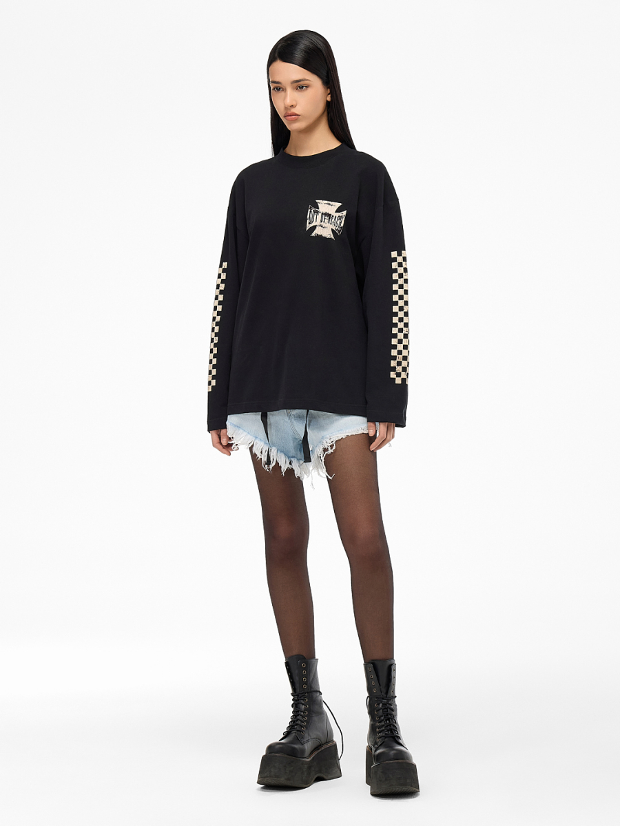 Лонгслив "X" FRHT&OUT OF REACH, цвет: Черный, LSXXXBLLK купить онлайн