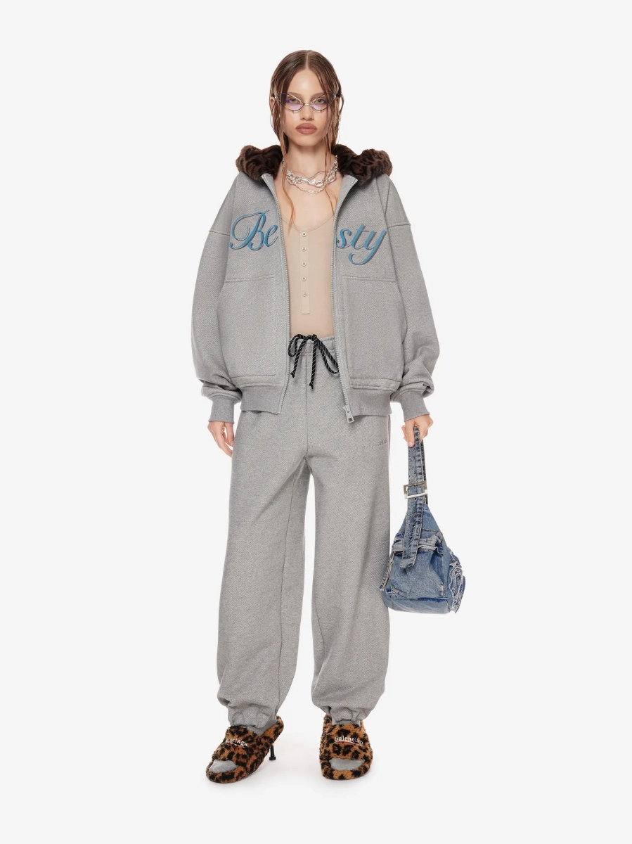 Худи на молнии с принтом POST POST SCRIPTUM, цвет: серый меланж, 1105.000.00.02.214 купить онлайн