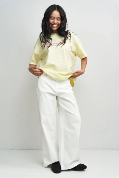 Джинсы свободные Erist store, цвет: белый, НФ-00003367 купить онлайн