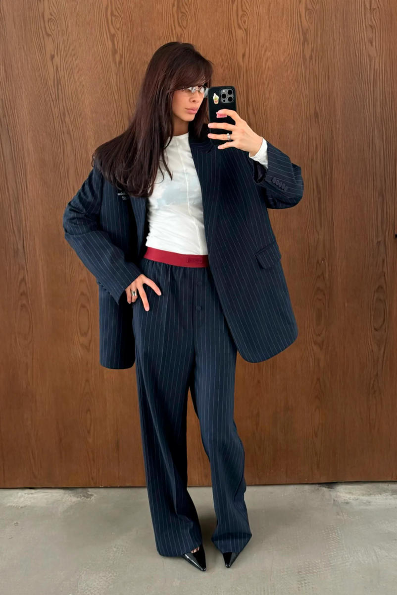 Брюки на резинке BLUE