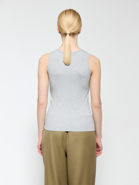 Майка на широких бретелях AROUND, цвет: серый меланж, 269_26CE11 купить онлайн