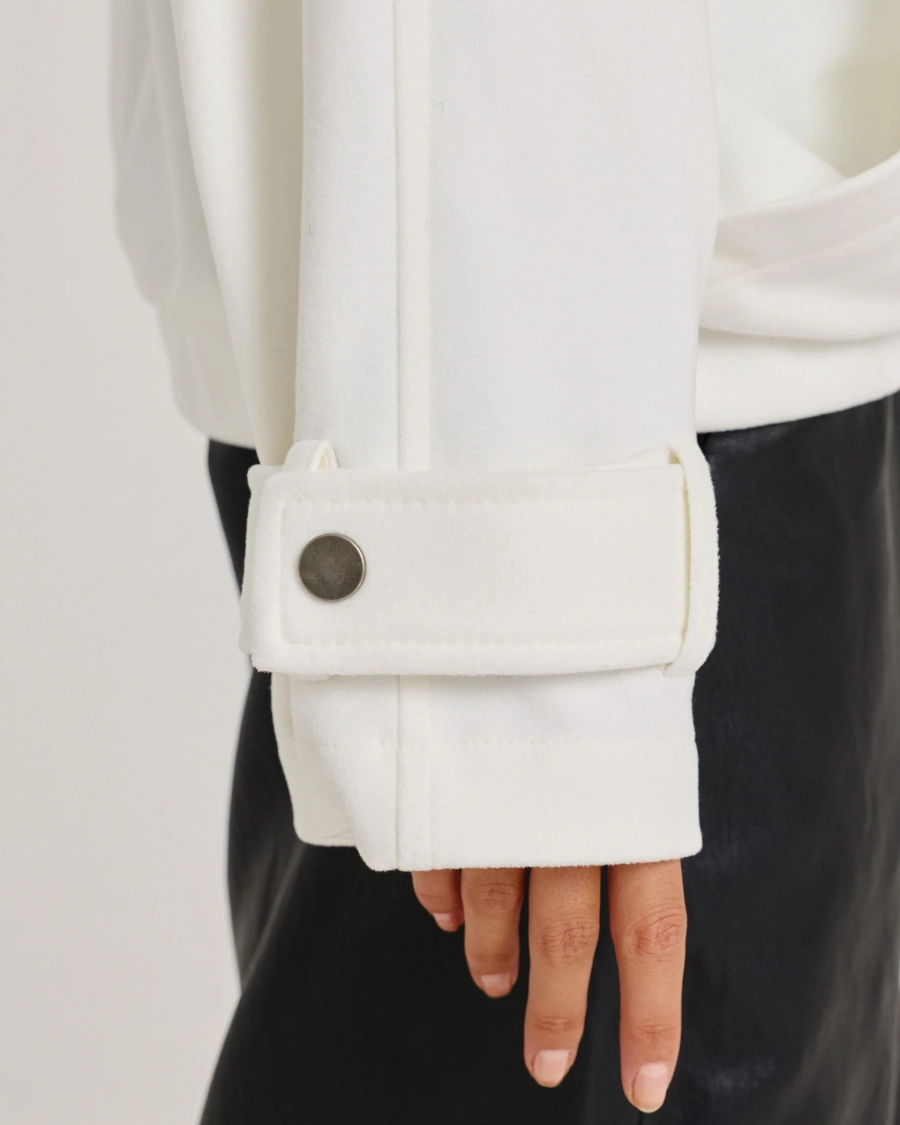 Анорак из фланели MILK Anmuse, цвет: молочный, AN25W205 купить онлайн