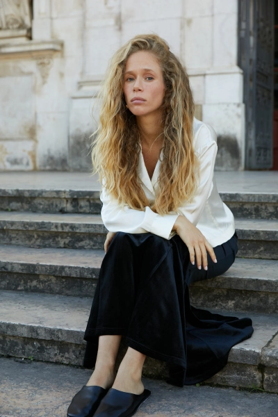 Рубашка оверсайз Marou, цвет: молочный, Mar3_2605 купить онлайн