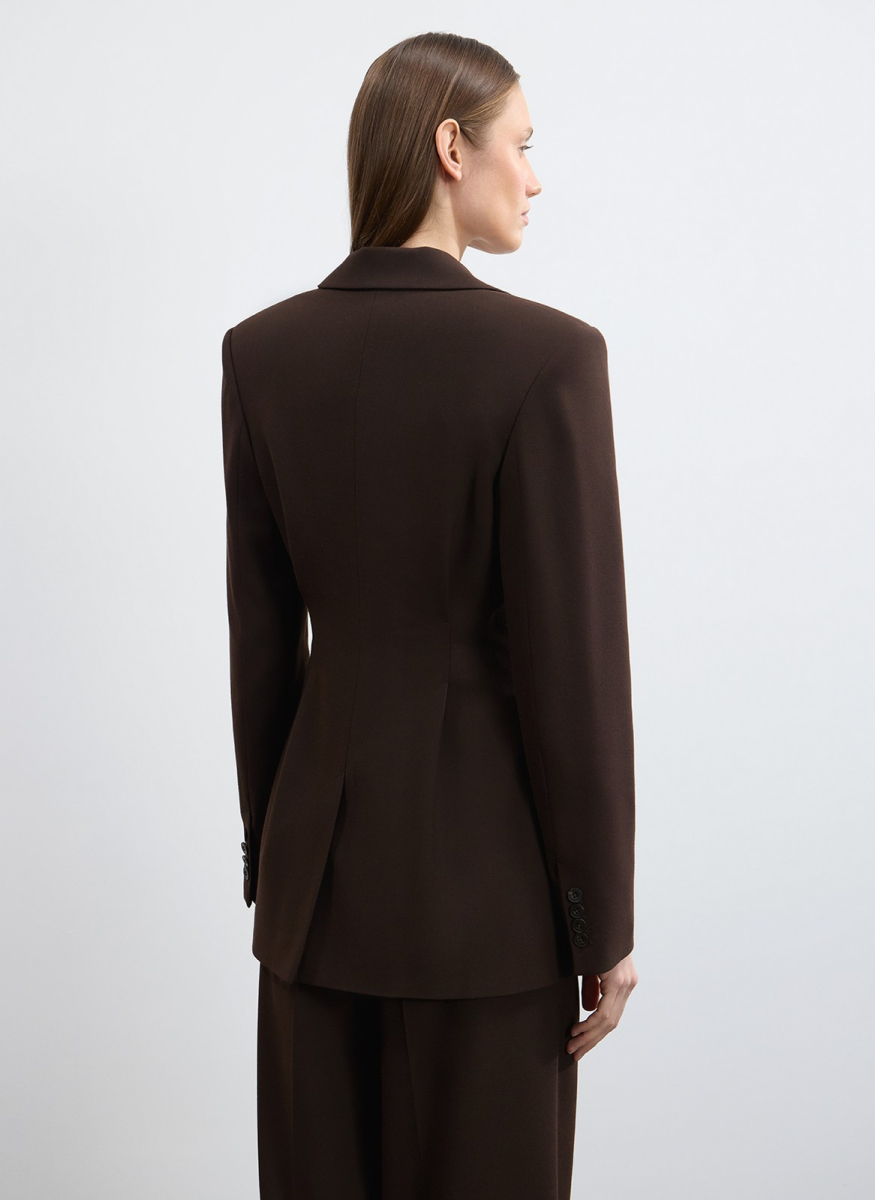 Жакет приталенный ALL WE NEED, цвет: коричневый, 2602W1257-19 купить онлайн