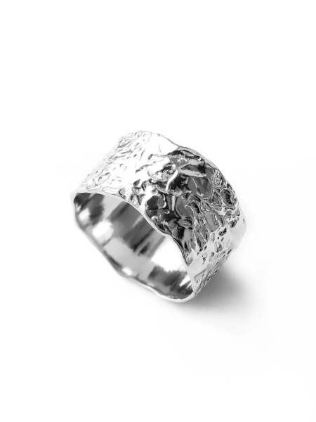 Серебряное широкое кольцо "Art"