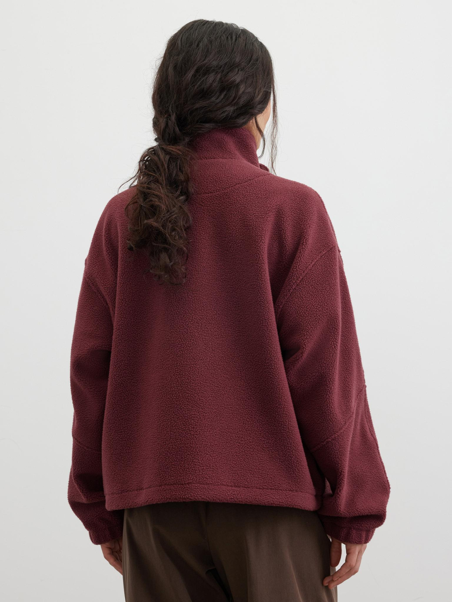 Толстовка из флиса с вышивкой Chaika, цвет: Бордовый, SS26HO05-61 купить онлайн