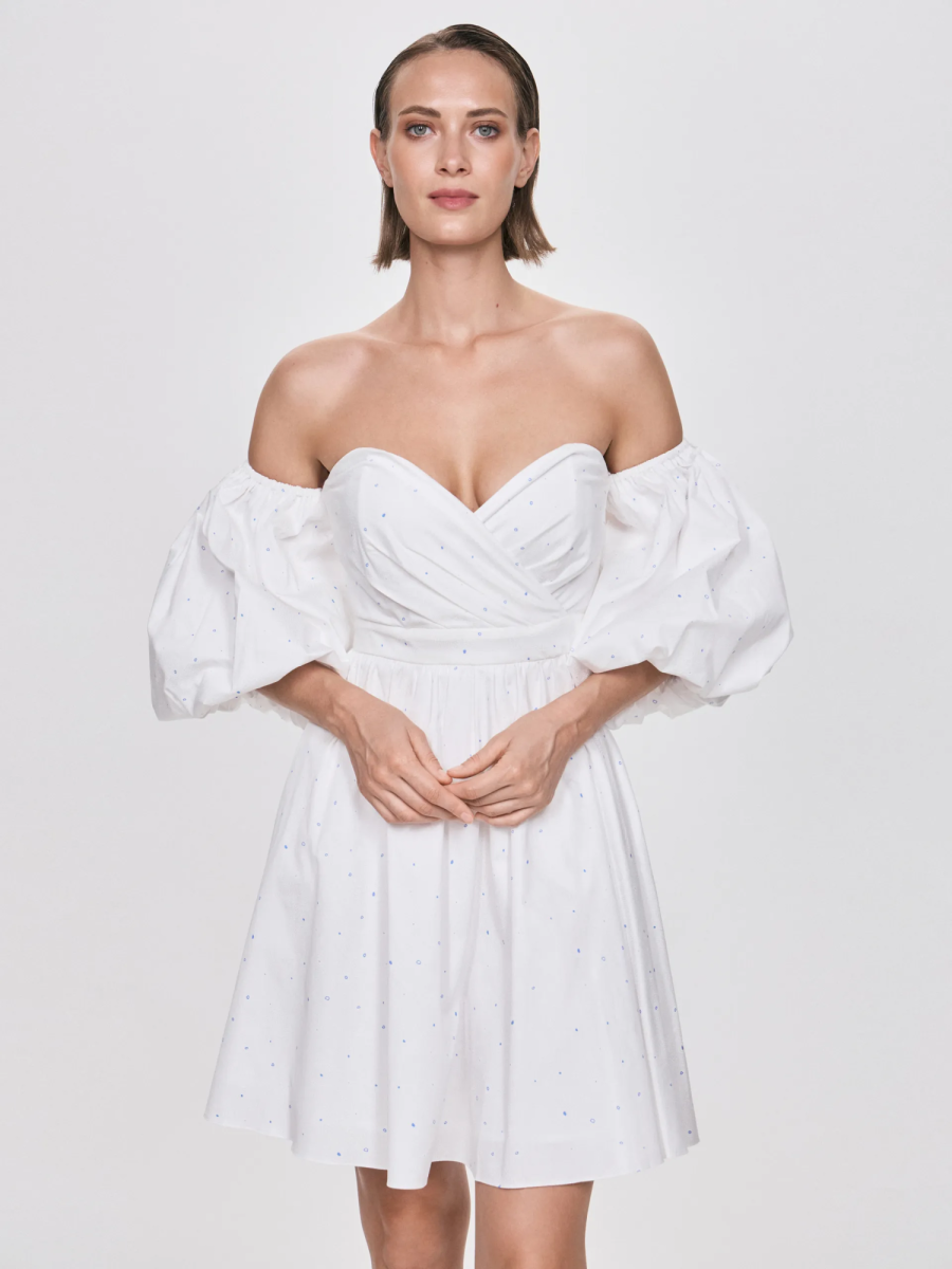 Мини-платье с принтом